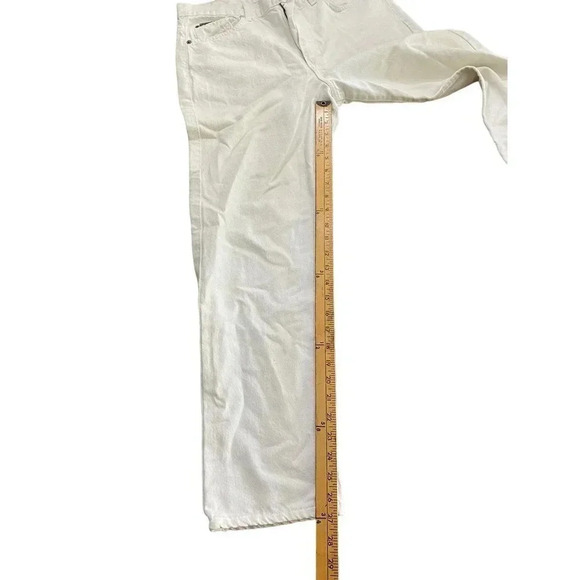 Calvin Klein Unite Women White Five Pocket Style Straight Leg Jean Size 13 - Picture 4 of 6